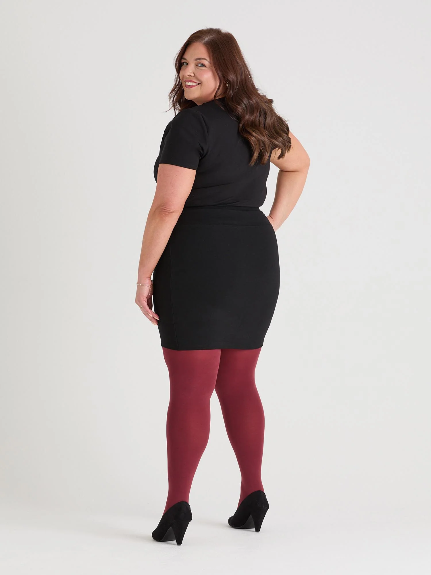 Mini Pencil Skirt - Black (V2) - Image 11