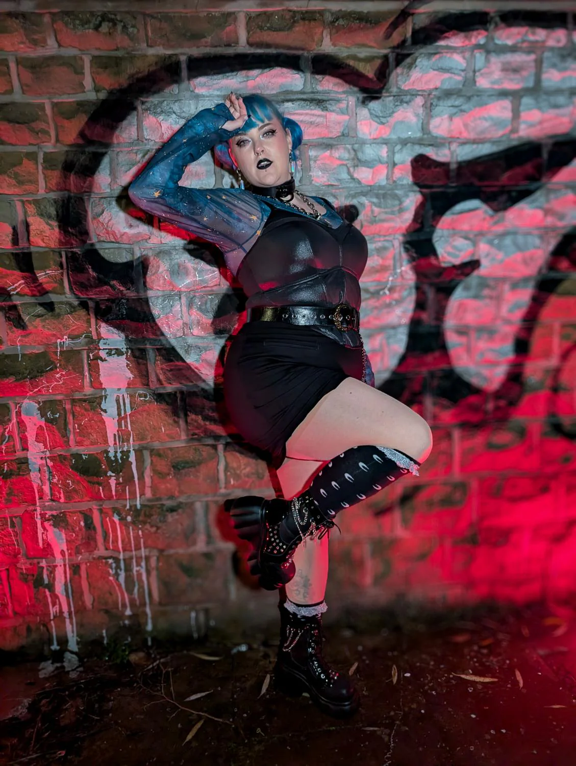 Mini Pencil Skirt - Black (V2) - Image 8