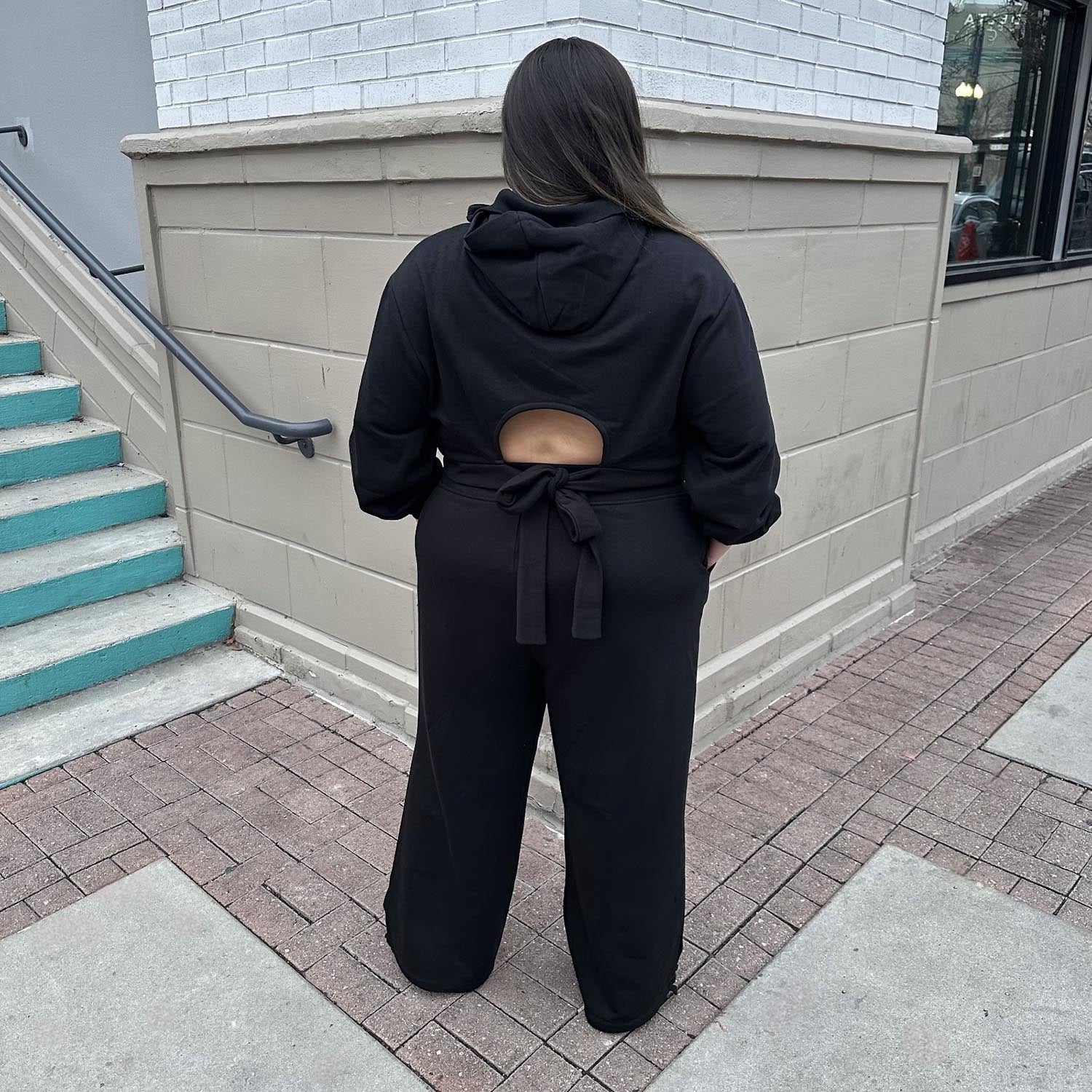 Organic Cotton Adjustable Joggers - Black - Image 15