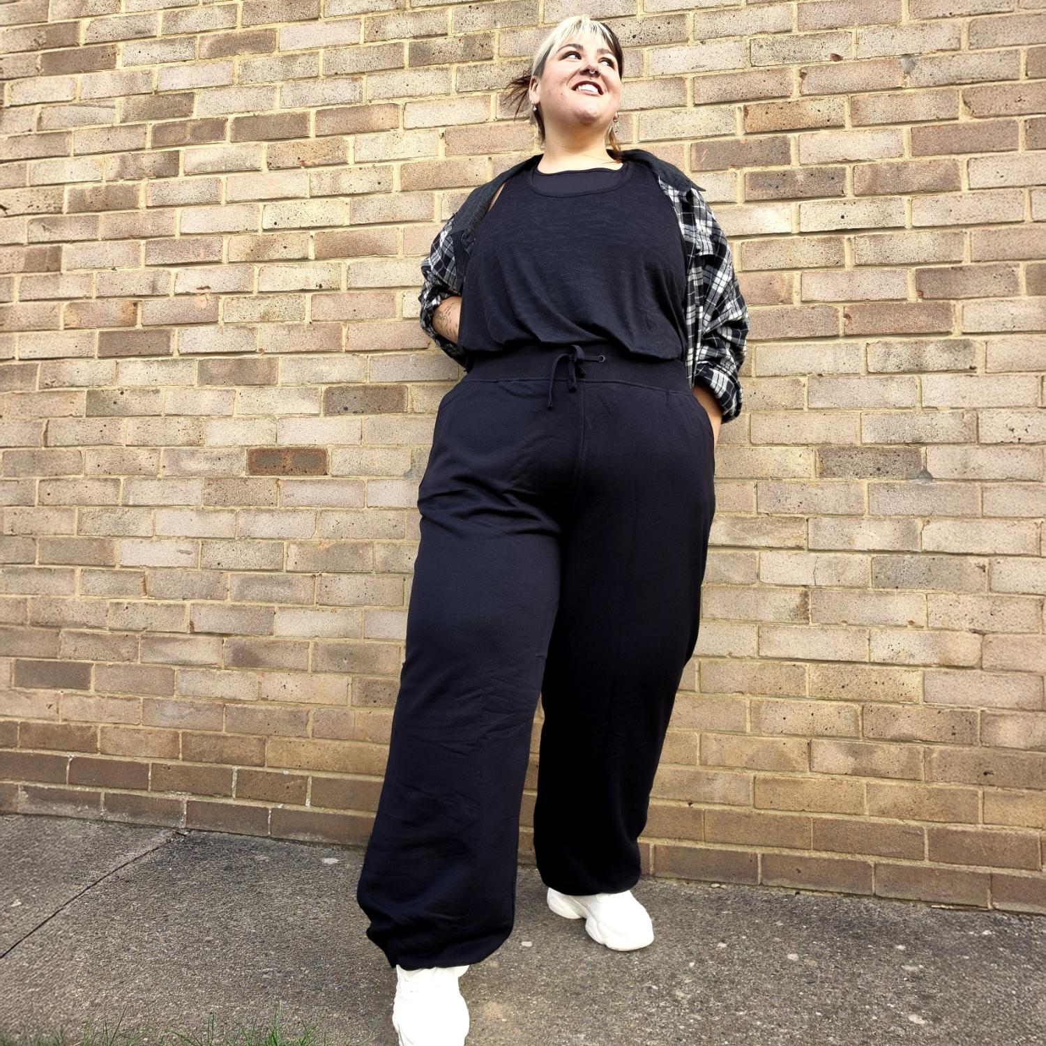 Organic Cotton Adjustable Joggers - Black - Image 2