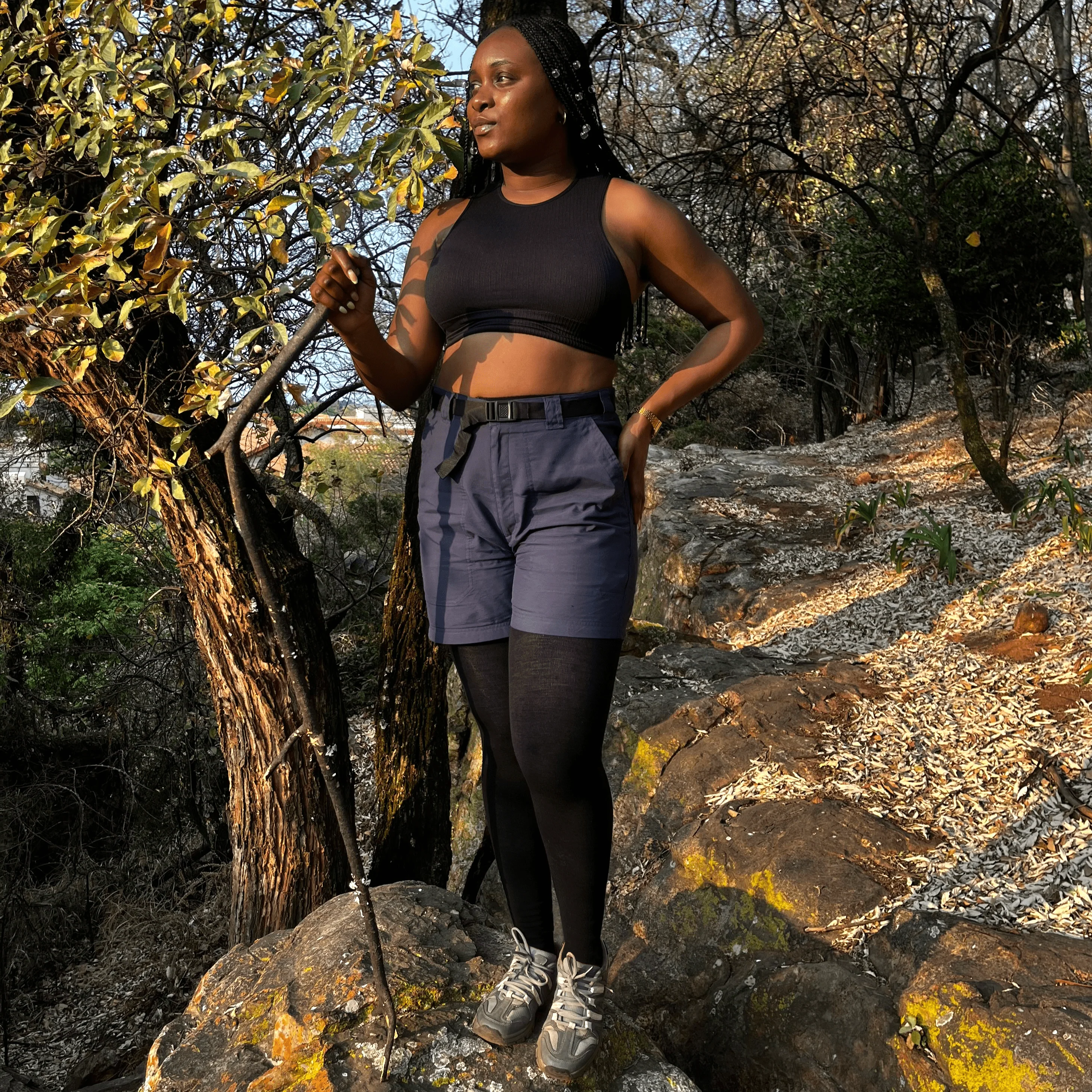 Merino Wool Tights - Black - Image 7