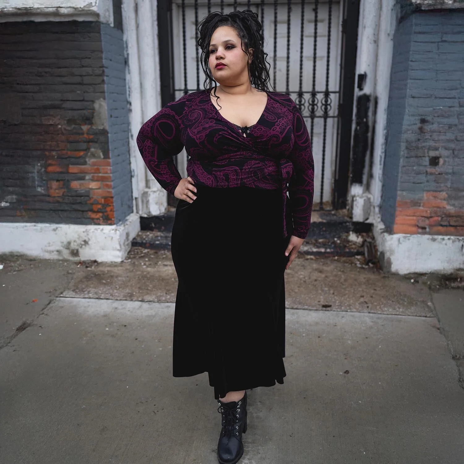 Organic Cotton Wrap Top - Kraken's Embrace - Image 12