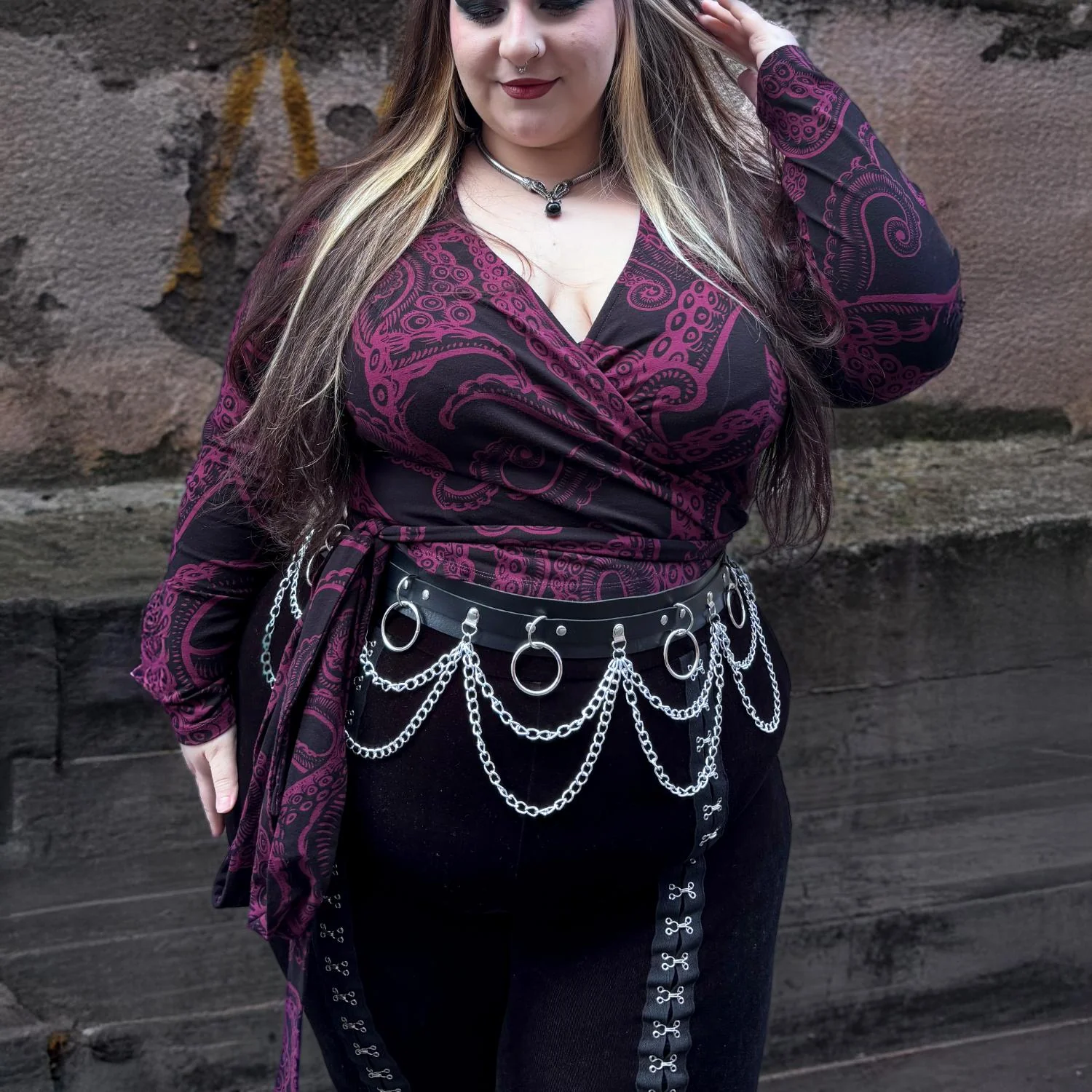 Organic Cotton Wrap Top - Kraken's Embrace - Image 5